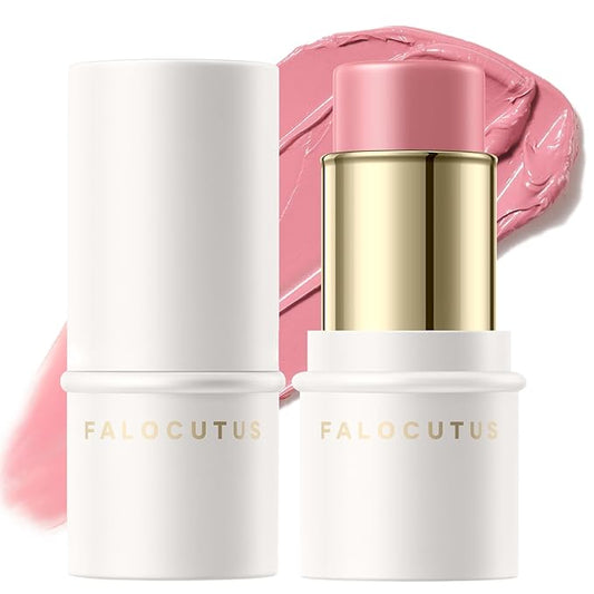 2Pcs Cream Blush Makeup Stick,Monochromatic Multi-Stick Face Blush for Cheek,Lip and Eye,Matte and Dewy Finish for Long Wearing,Easy Application.DITTO