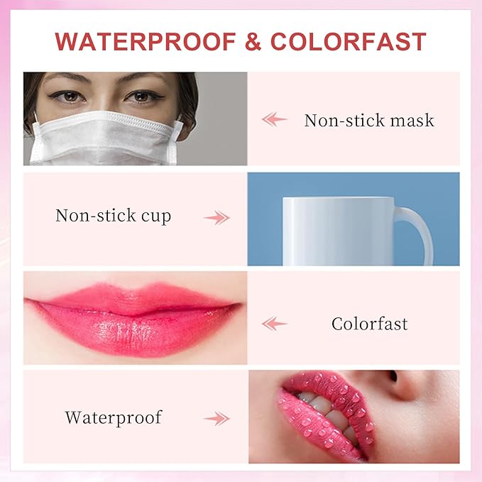 Color Changing Lipstick, 6-Colors Lip Stain Temperature Activated Vegan Formula, Magic Lipstick Long-Lasting, Nourishing, Cruelty-Free & Vegan #dark purple