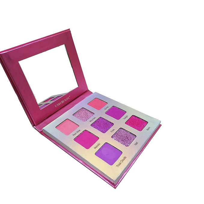 Highly Pigmented Eyeshadow Palette, 9 Color Bright Eye