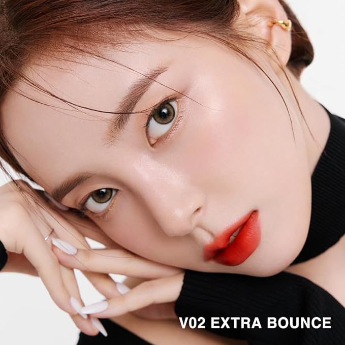 BBIA Last Velvet Tint - Soft & Creamy Matte Finish Lip Stain, Blur Effect with Velvety Texture, Long-Lasting, High Pigment, Lightweight, Non-Drying, Vegan, Korean Lip Makeup (V03 EXTRA RED)