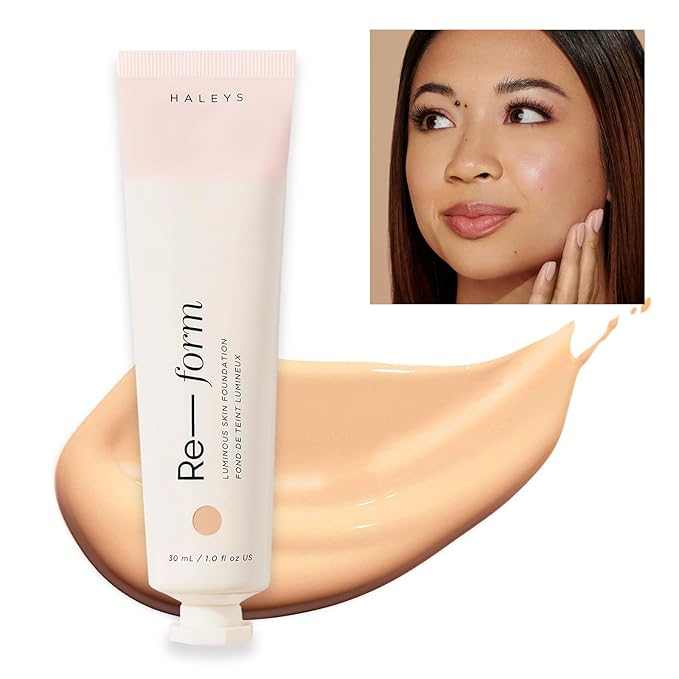 HALEYS Re-form Luminous Skin Foundation, VEGAN + CRUELTY-FREE, types (3.25)