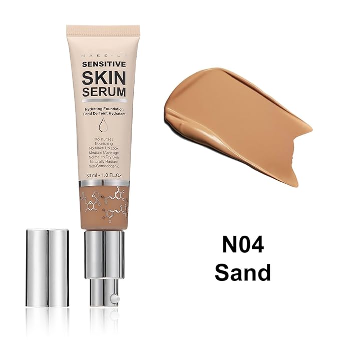 MAEPEOR Hydrating Foundation 6 Colors Full Coverage Liquid