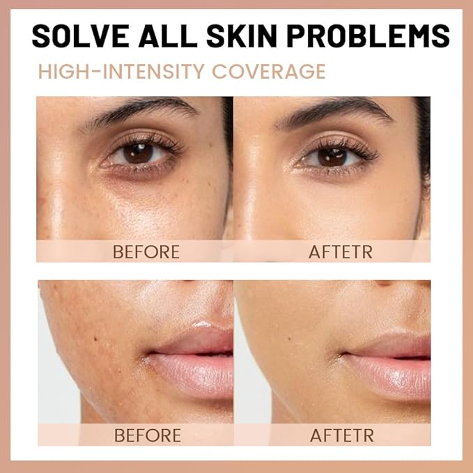 Face Matte Makeup Foundation,Oil Continuous Correction Control Liquid Natural Finish