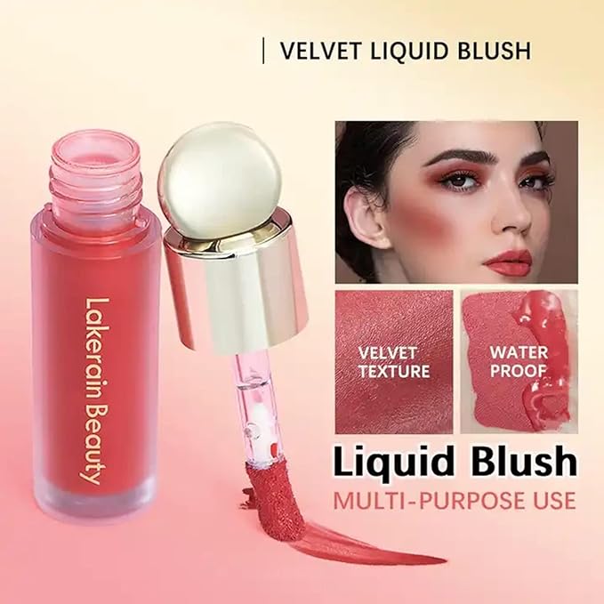 Liquid Blush Makeup, Soft Cream Liquid Blush Makeup Cosmetics (04#)