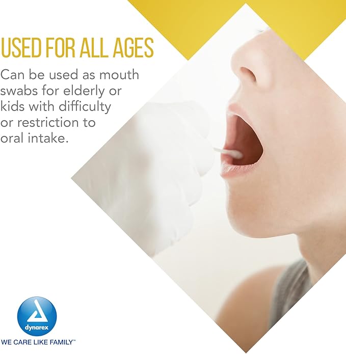 Dynarex lemon-glycerin swabsticks, pleasant tasting