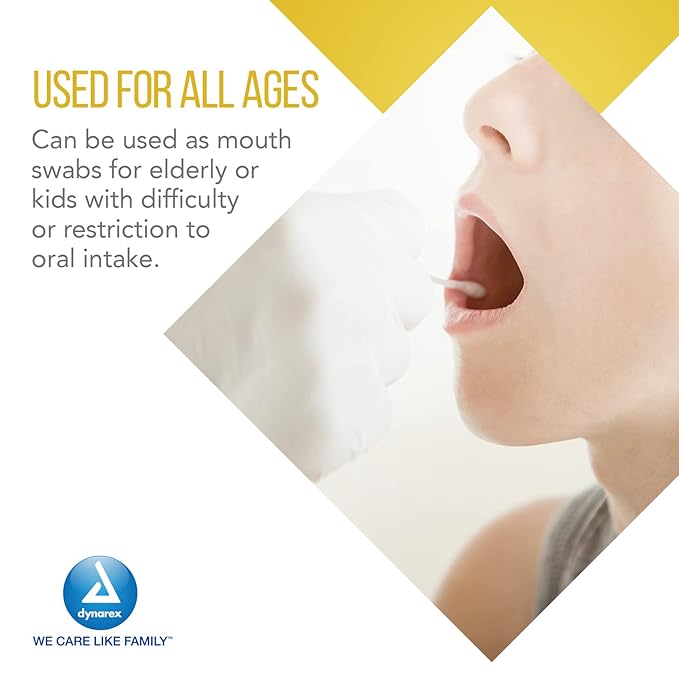 Dynarex lemon-glycerin swabsticks, pleasant tasting