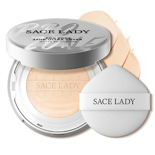 SACE LADY Oil Control BB Cushion Foundation, Full (#01, 0.) 42Oz