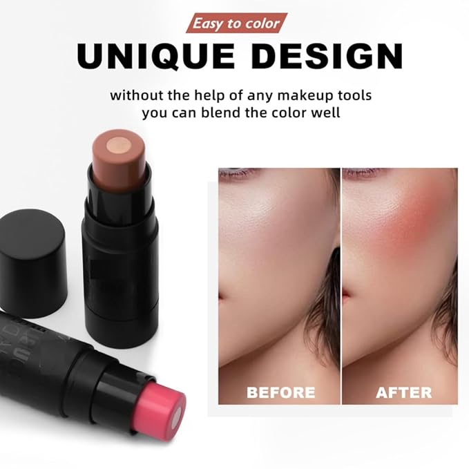 MAEPEOR Matte Blush 6 Color Smooth Creamy Shiny (Color 03)