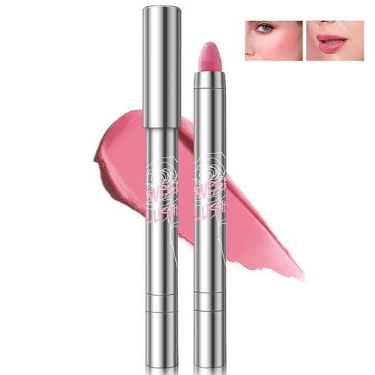 Cream Blush Stick for Cheeks, Cream to Powder Makeup (02#)