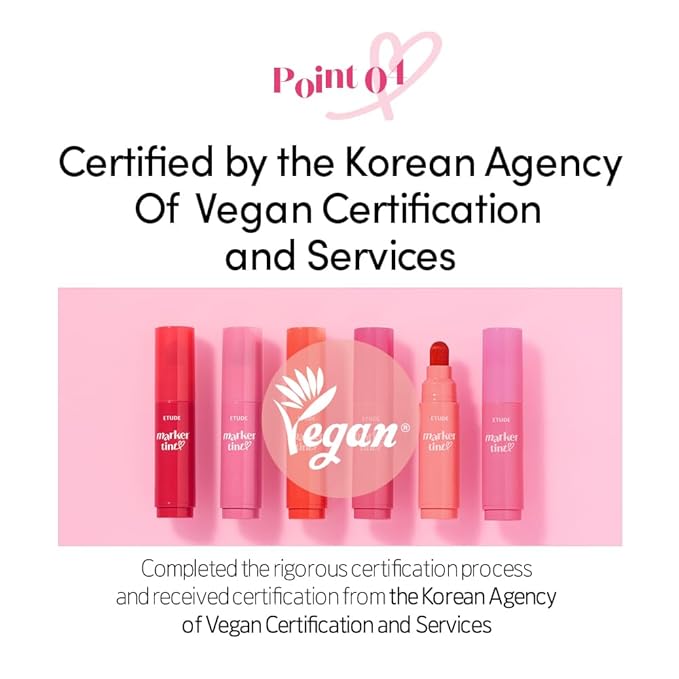 ETUDE Dear Darling Marker Tint #2 Mono Plum (5g) | Hydrating & Long Lasting Lip Stain | High Pigmented Lip Maker with Easy Drawing Tip | Korean Daily Lip Tint, Korean Makeup, Kbeauty, Perfect for Gift