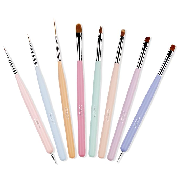 Gaoy 8 pcs nail brushes