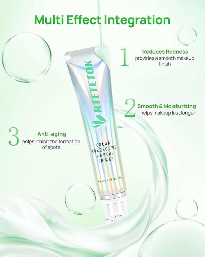 Green Primer Color Correcting for Face Before Makeup,