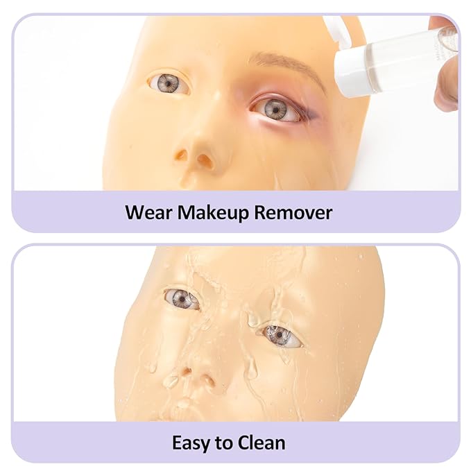 Makeup Practice Face, 2024 Upgrade 5D