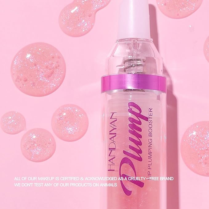 Lip Plumping Booster, Spicy Lip Lipstick, Lifter Gloss, Hydrating, Volumizes High-Shine Lip Plumping Lip Glass Mirror Lip Makeup Lip Glaze Plump & Pout Lip Plumper for Women Girls (02)