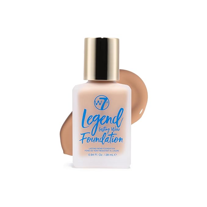 W7 Legend Foundation - Creamy Liquid Foundation for - (Toffee) 28ml