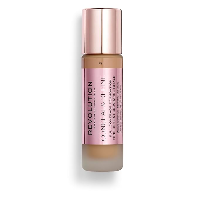 Revolution Beauty, Conceal & Define Foundation, Full Coverage,