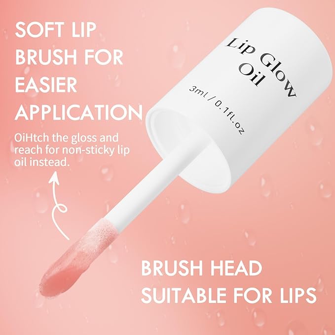 Hydrating Lip Glow Oil,Moisturizing Lip Plumper