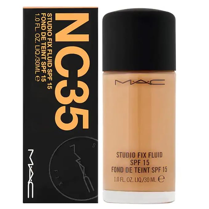 MAC Studio Fix Fluid Foundation NC35 SPF15, 1 1 Fl Oz