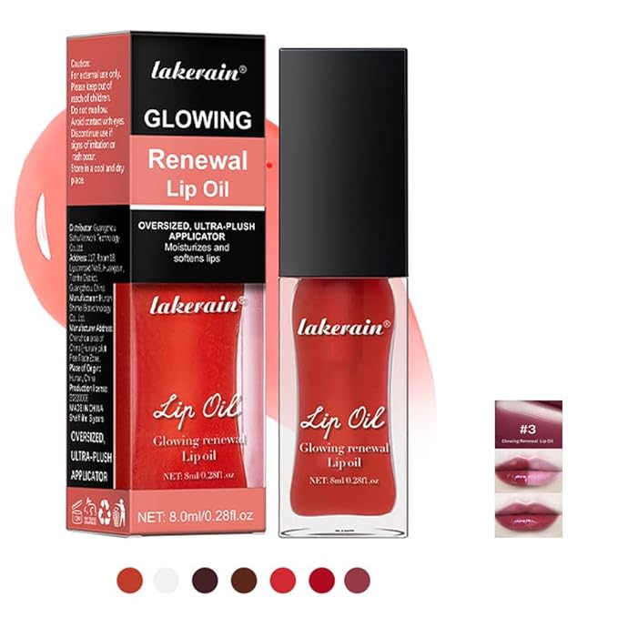 AKARY Glowing Renewal Lip Oil Nourishing Tinted Lip Glowing