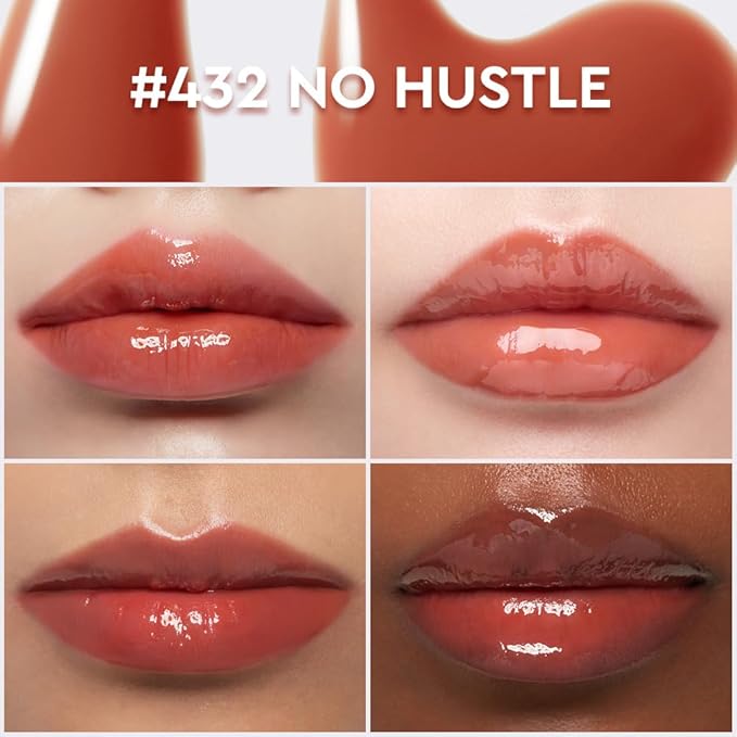 HERA Sensual Nude Lip Gloss #432 NO HUSTLE | Volumizing Sheer & Glossy Finish, Non-sticky, Moisturizing and Hydrating, Korean Makeup, 0.17 oz. (5g)