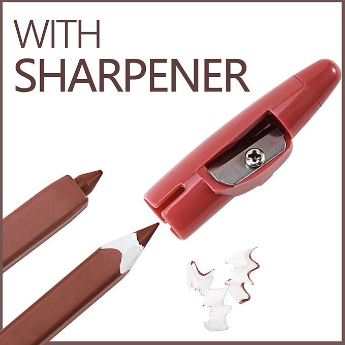 Matte Lip Liner Pencil,Highly Pigmented Retractable Lip Crayon,All Pencil,Highly