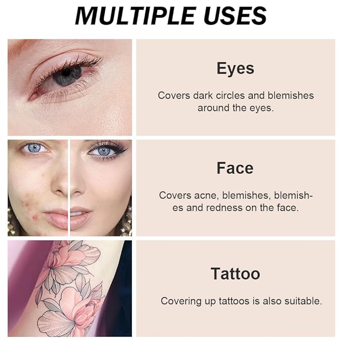 Kaely Pot Concealer Full Coverage Set,under Eye Brightener ojeras 04