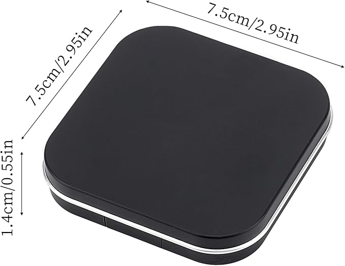 NICENEEDED 2 Pcs Empty Eyeshadow Palettes, 12 Grids