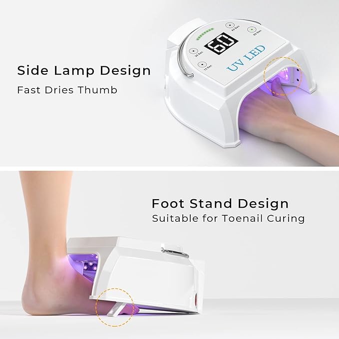 80w professional cordless uv led