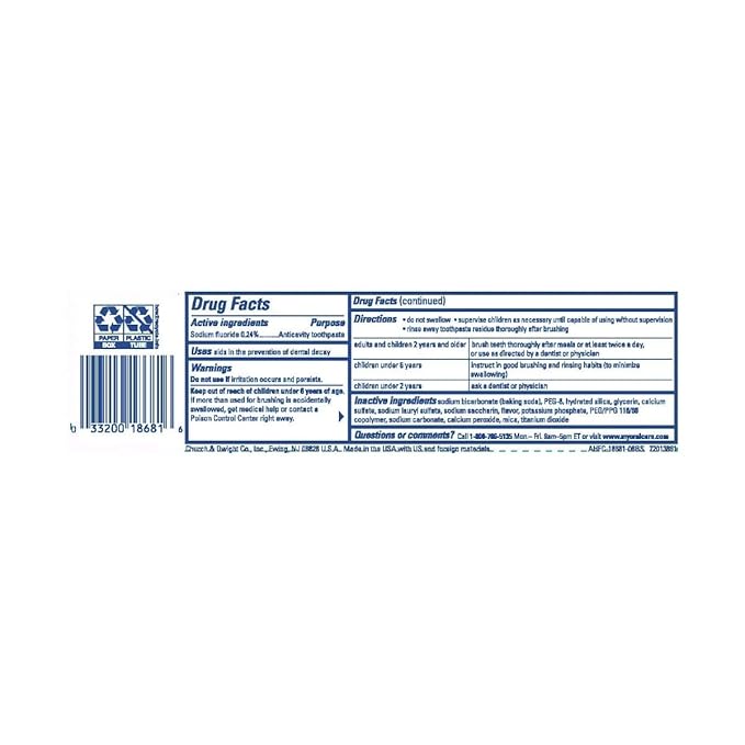 ARM & Hammer Truly Radiant Whitening & Enamel Strengthening Toothpaste Fresh Mint 4.3oz - 2 Pack by Arm & Hammer