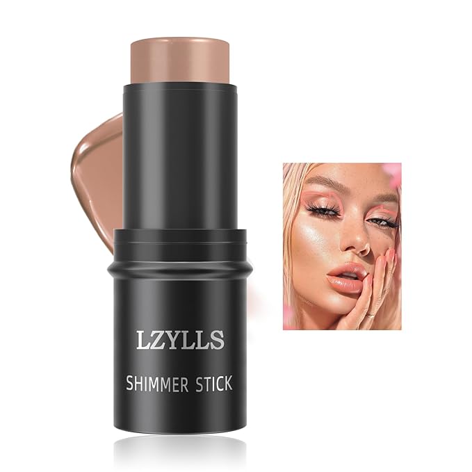 Cream Blush Stick with Brush,Waterproof Multi Cream Blush Skin Q4