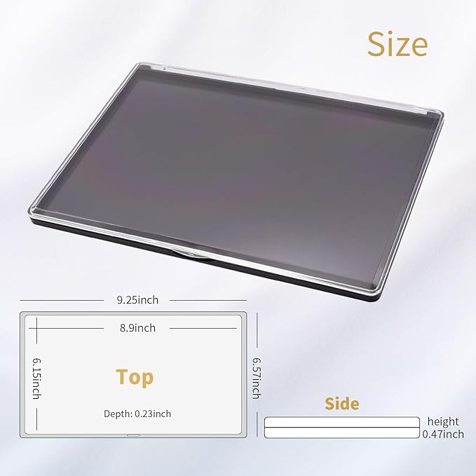 AJLTPA Magnetic Makeup Palette with Clear Top, Empty