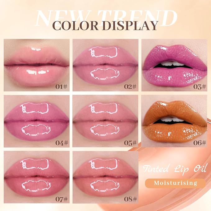 4 Colors Fat Lip Oil Drip,Lip Oil Lip Glaze