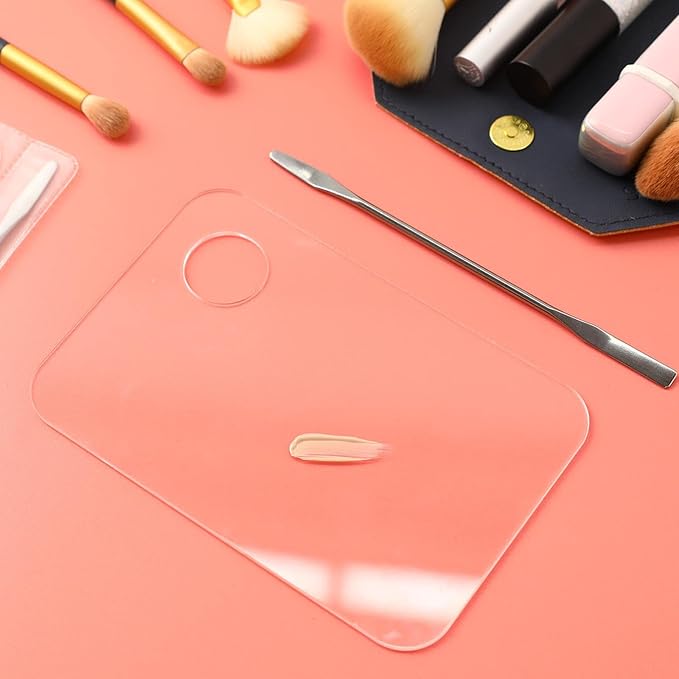 Acrylic Cosmetic Makeup Mixing Palette,2 Pcs Makeup Mixing