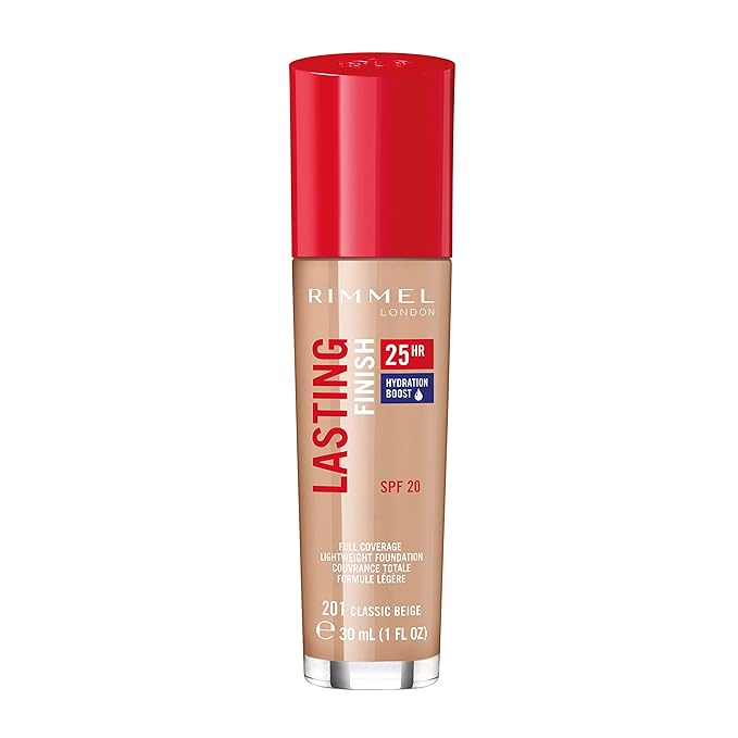 Rimmel London Lasting Finish 25HR - 201 Classic Coverage, Waterproof, 1oz