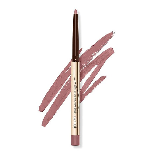 Jouer Long Wear Lip Liner - Metallic & Matte Lip Pencil - Water Resistant - Fast-Drying Formula - Hydrating Formula made with Vitamin E, Mauve