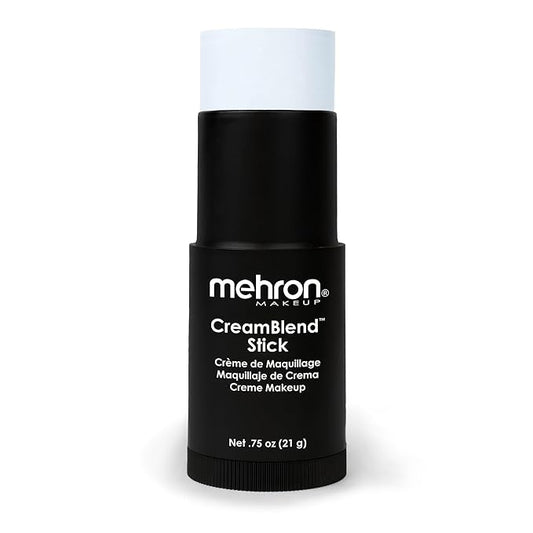 Mehron Makeup CreamBlend Stick | Face Paint, Body (Moonlight White) 75 oz