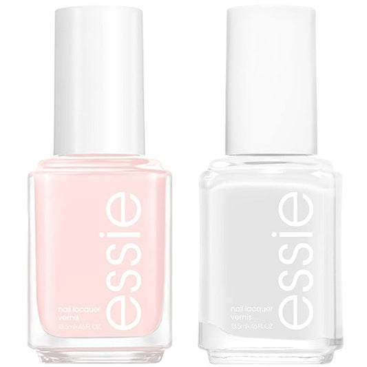 essie nail polish, Ballet French Manicure Kit, a sheer pink and a white nail polish, 8-free vegan, 1 kit