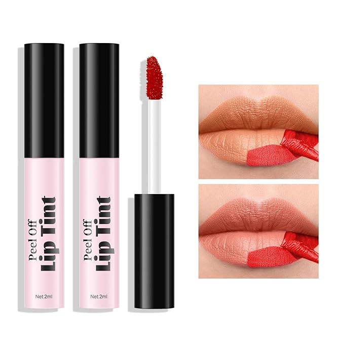 KYDA 2 Colors Peel Off Lip Stain, Lasting Lasting