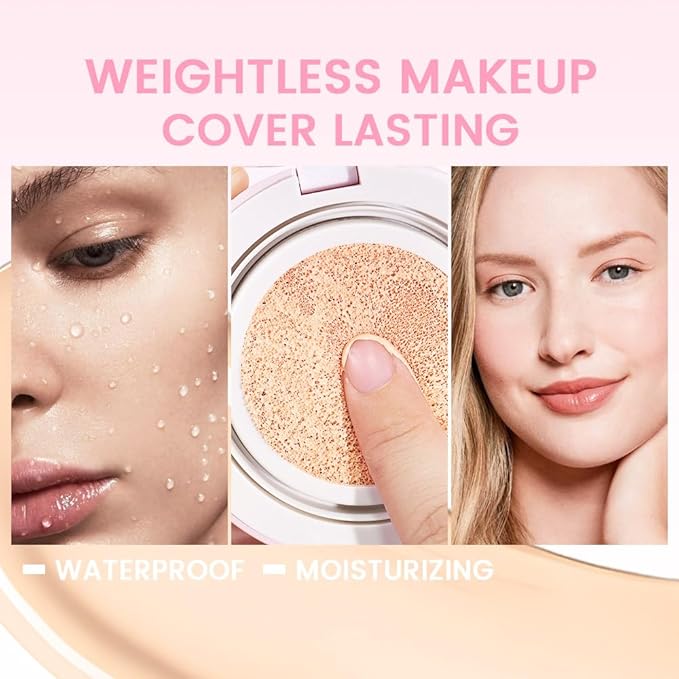 Nuder Cushion Foundation,Fair Ivory for Light & Medium Skin Types