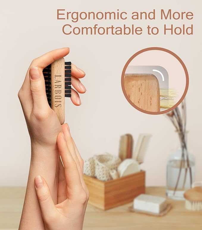 Nail brush for cleaning fingernails,