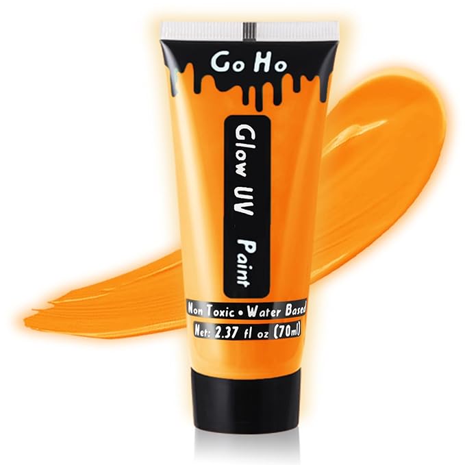 Go Ho Neon Gold Body Paint Washable(2.,),under UV 37oz