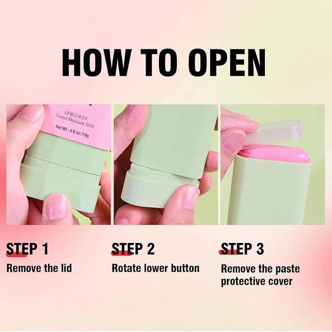 Blush Stick, Cream Blush Stick for Cheeks &