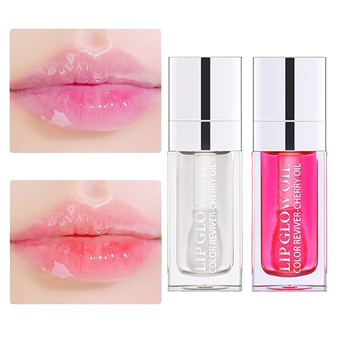 Hydrating Lip Glow Oil Set, Plumping Lip Oil Hydrating