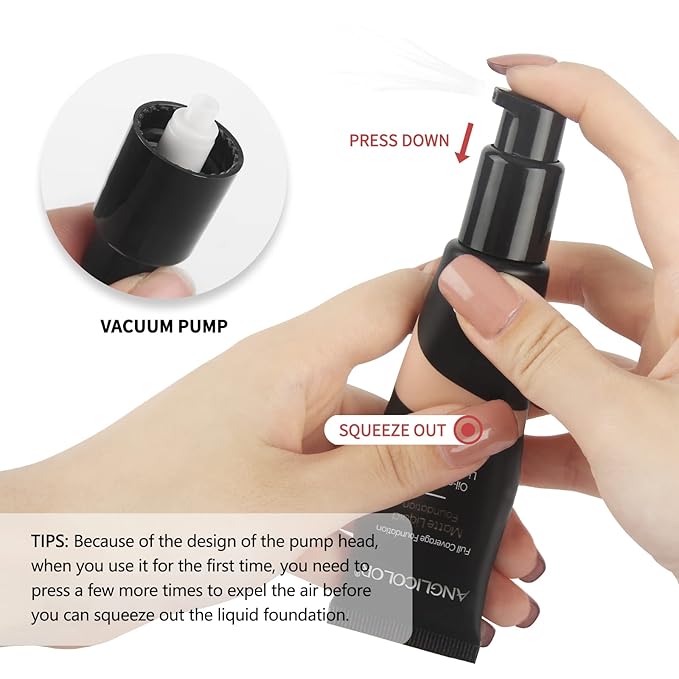 Matte Oil Control Concealer Foundation Flawless Soft Long Warm Peach)