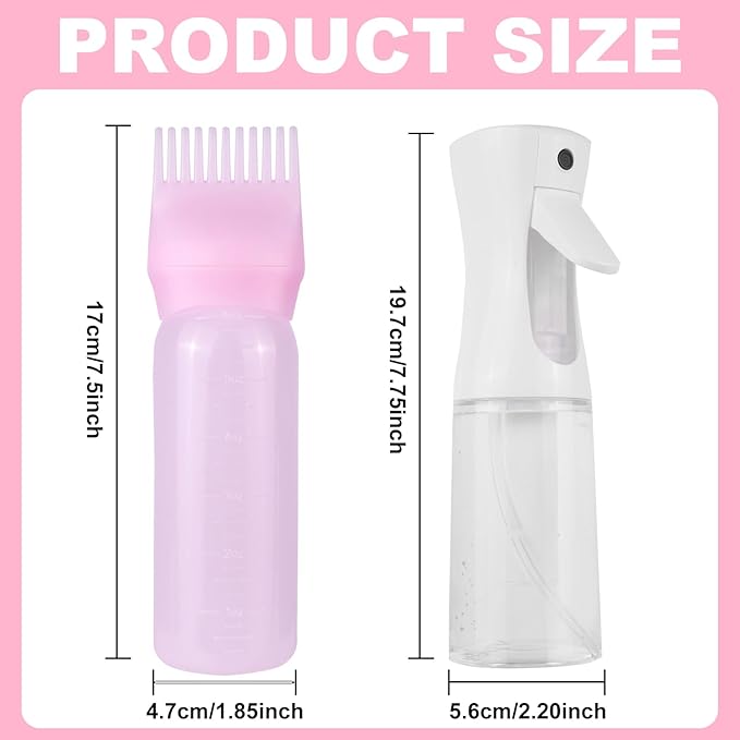 Root Comb Applicator Bottle Brush,2Pcs