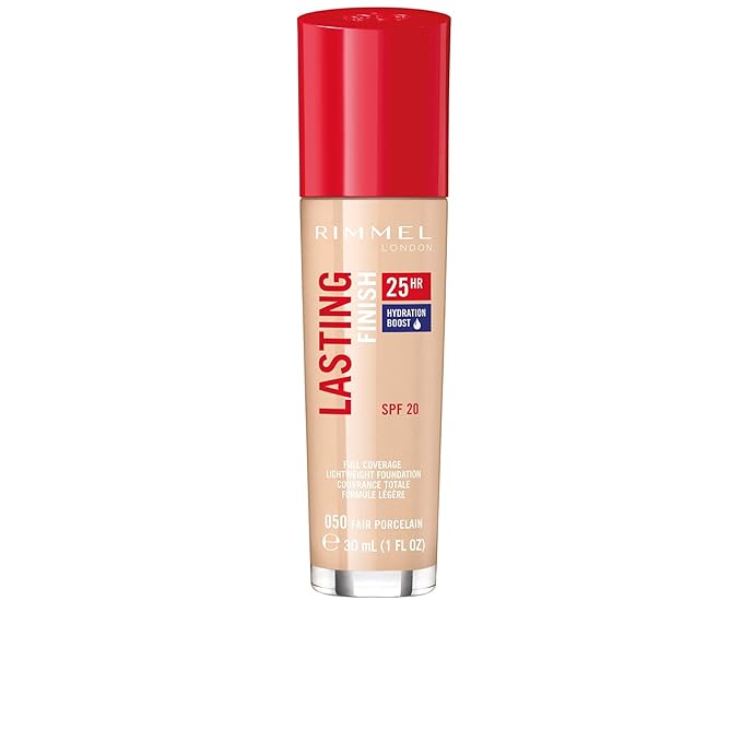 Rimmel London Lasting Finish 25HR - 50 Fair Coverage, Waterproof, 1oz