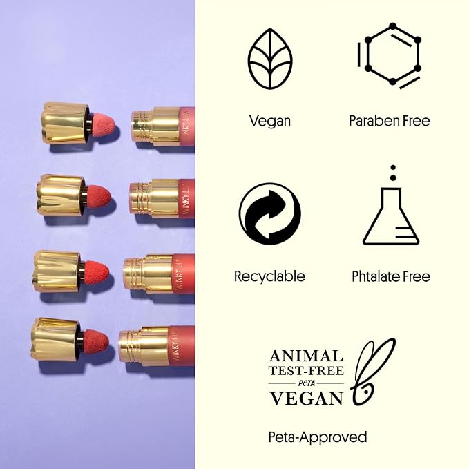 Winky Lux Cheeky Rose Liquid Blush, Gel Cream