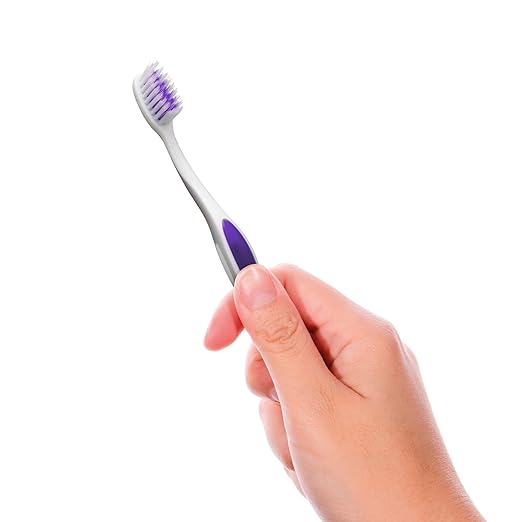 GUM Summit+ Soft Toothbrush, Ultra Fine Tapered Bristles for More Effective Plaque Removal, Extra Soft Toothbrushes for Adults, 12 Count