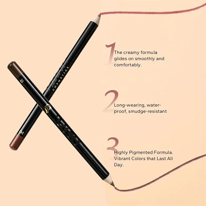 MAEPEOR Matte Lip Liner 12 PCS Nude Brown Highly
