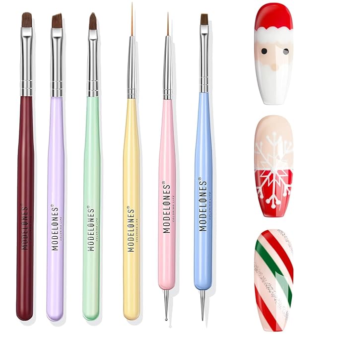Modelones nail art brush set,